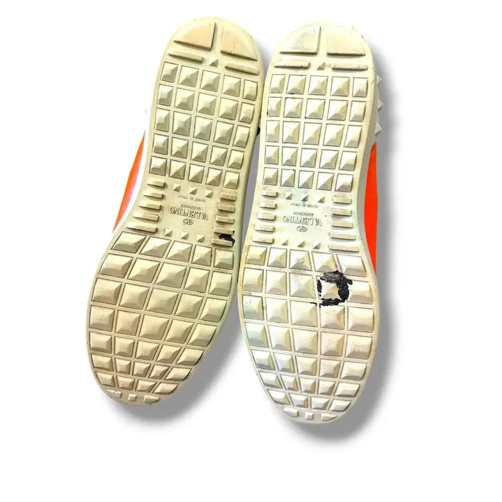 Valentino Garavani VLTN Open Fluorescent Sneakers ‘Orange’ | Size 45EU(12US)